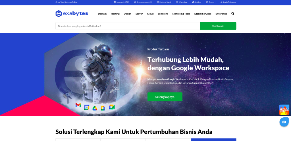 Exabytes - Hosting Indonesia Terbaik Berkecepatan Tinggi