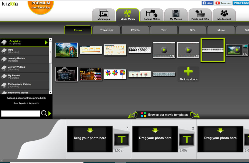 Kizoa - Situs untuk Edit Video Online Gratis dan Tanpa Aplikasi