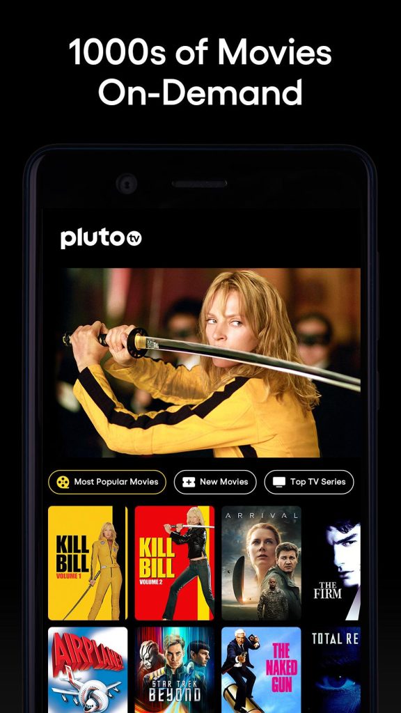 Pluto TV - Aplikasi Streaming Film Online Gratis