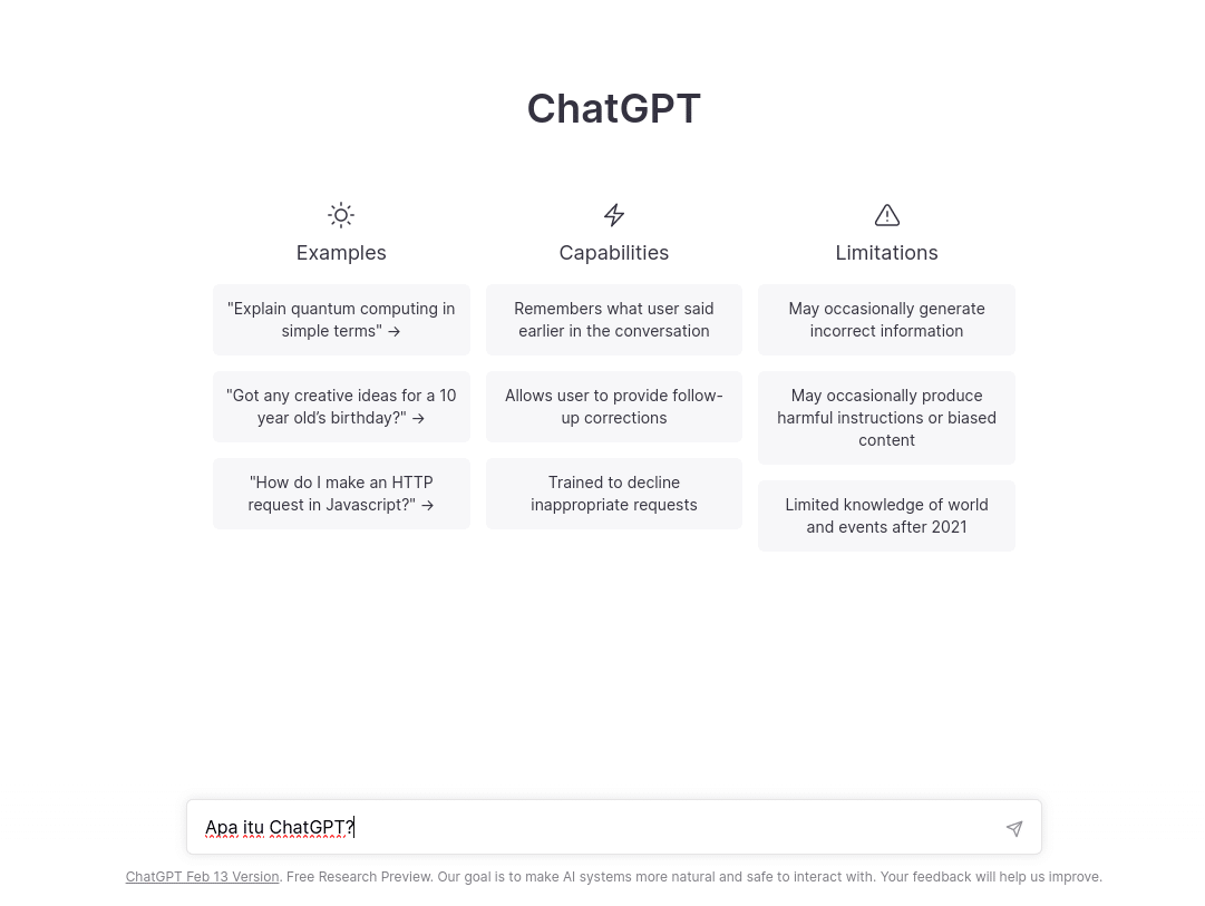 Apa itu ChatGPT? Pengertian dan Cara Menggunakannya