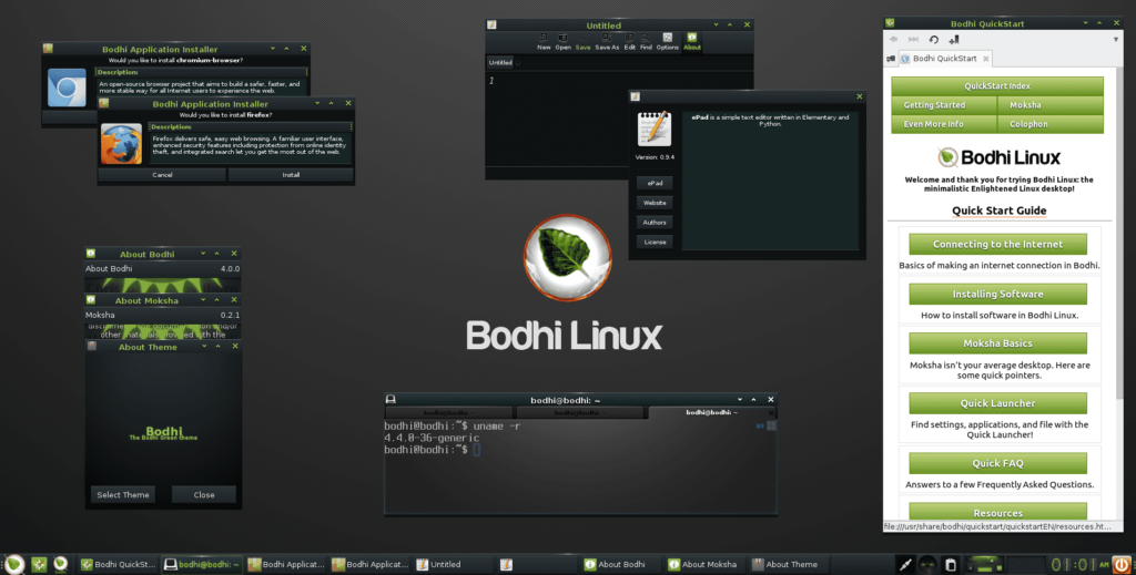 Bodhi Linux - Distro Linux Ringan untuk PC Kentang